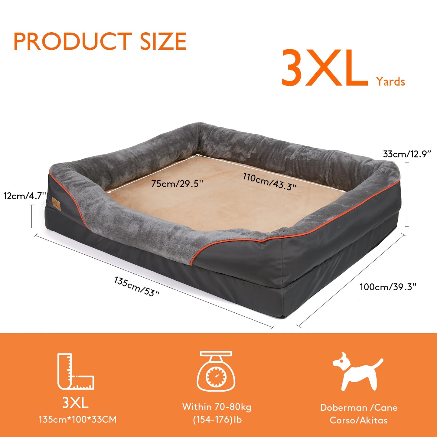 PawDreams π€πΎ| Orthopedic dog bed